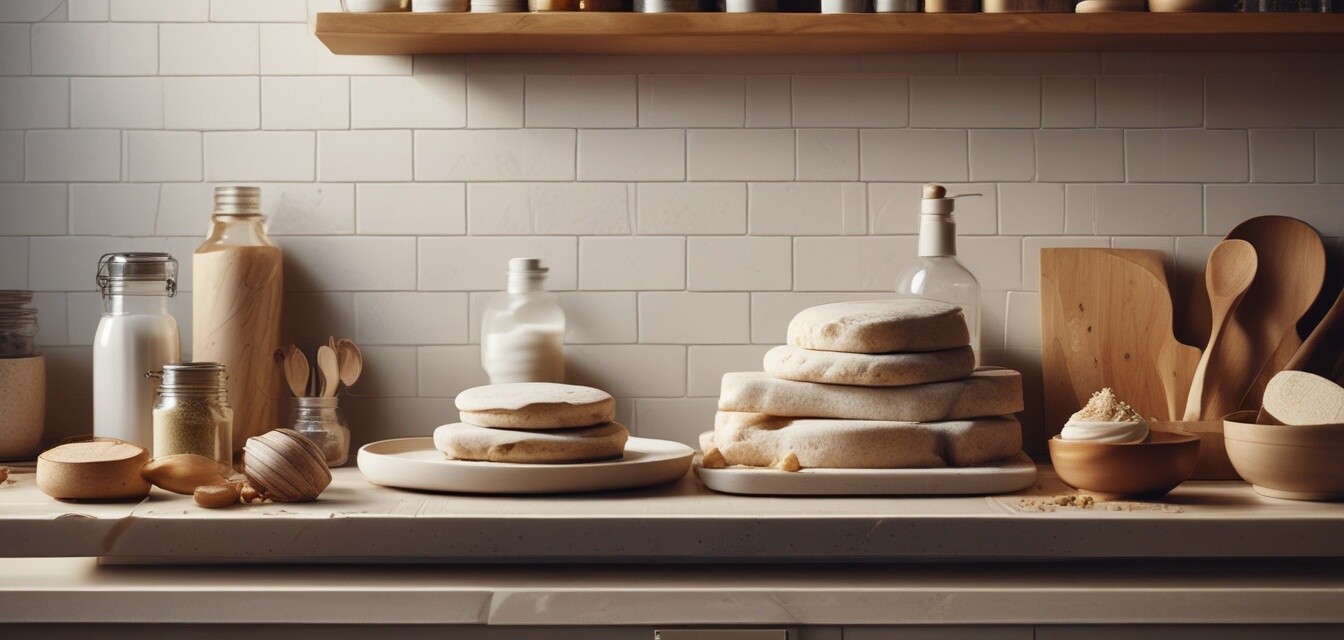 Baking stones on shelf image