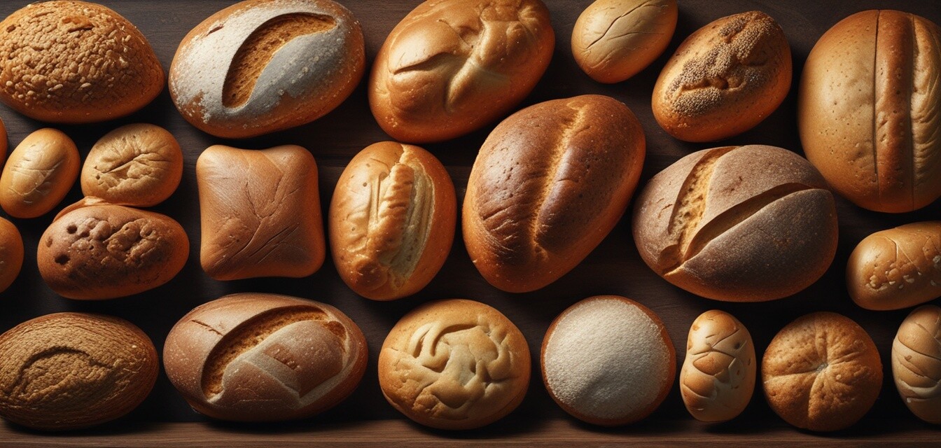 Display of different bread lames